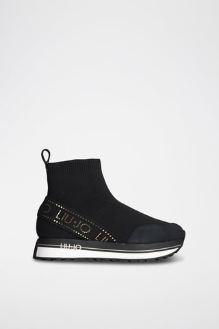 Sneakers-meias com plataforma Maxi Wonder - Preto
