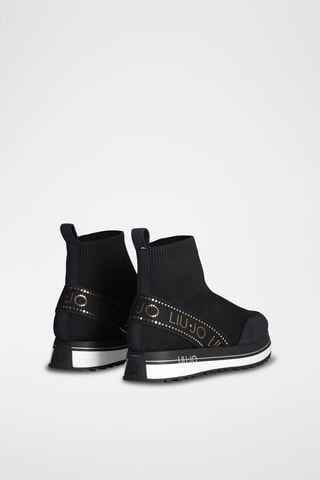 Sneakers-meias com plataforma Maxi Wonder - Preto
