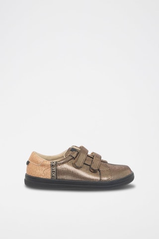 Mini Sneakers Alicia 
Roze en Goudkleurig