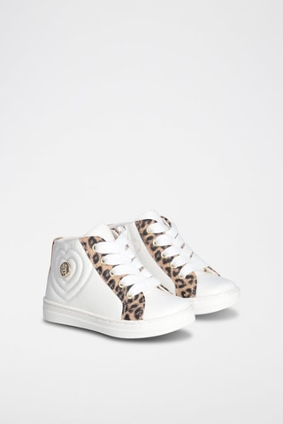 Hoge Platform Sneakers Mini Alicia  Wit