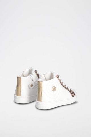Hoge Platform Sneakers Mini Alicia  Wit