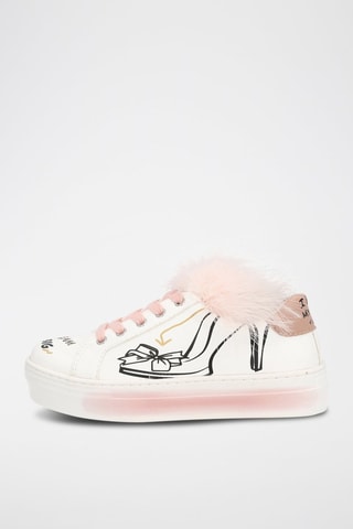 Sneakers com plataforma Alicia Branco