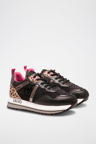 Platform Sneakers Maxi Wonder  Bruin en Zwart