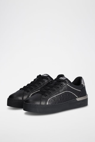 Stierenleren Sneakers Silvia - Zwart