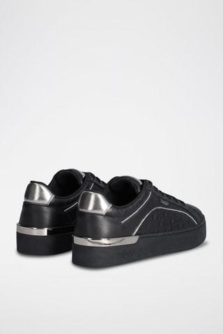 Stierenleren Sneakers Silvia - Zwart