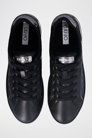 Stierenleren Sneakers Silvia - Zwart