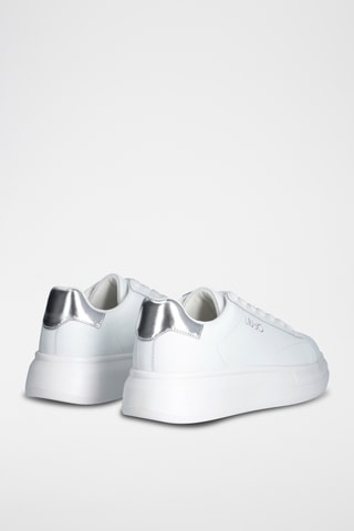 Leren Platform Sneakers - Wit