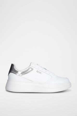 Leren Platform Sneakers - Wit