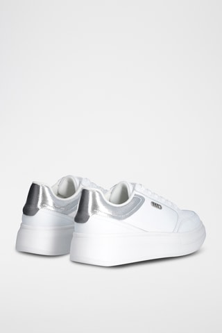 Leren Platform Sneakers - Wit