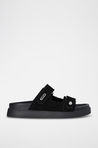 Mules em couro - Preto