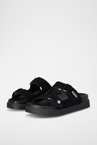 Mules em couro - Preto
