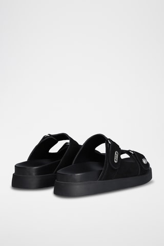 Mules em couro - Preto