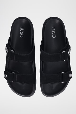 Mules em couro - Preto