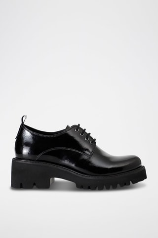 Derbys en cuir verni - 
Noir - Café Noir