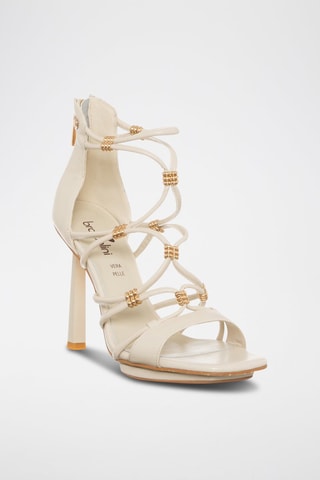 Sandalen met Hak Beige  