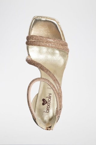 Sandalen met Hak Goudkleurig  