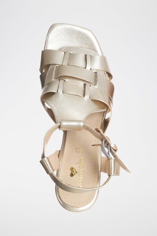 Sandalen met Hak Goudkleurig  