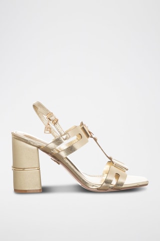 Sandalen met Hak Goudkleurig 