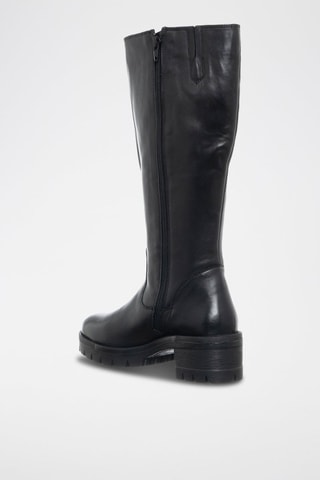 Botas em couro Preto