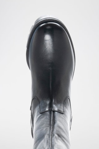 Botas em couro Preto