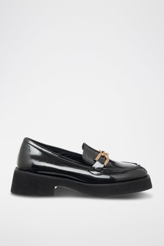 Mocassins plateformes vernis - Noir - Tua By Braccialini