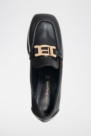 Mocassins met Hak - Zwart