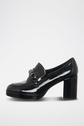 Mocassins à talons vernis - Noir - Braccialini