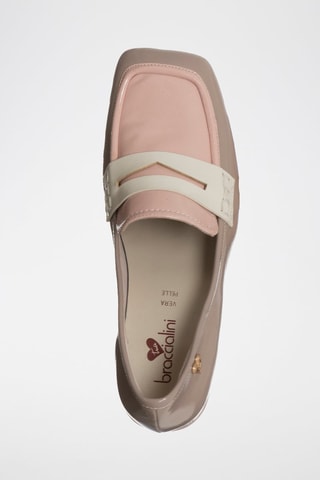 Mocassins à talons vernis - Taupe - Tua By Braccialini