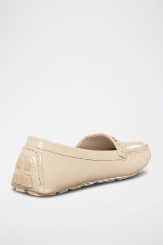 Mocassins en cuir verni - Beige - Laura Biagiotti