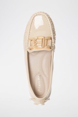 Mocassins en cuir verni - Beige - Laura Biagiotti