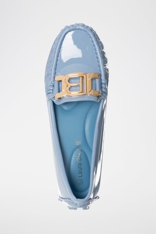 Mocassins en cuir verni - Ciel - Laura Biagiotti