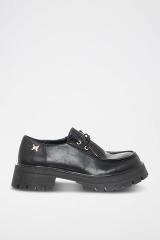 Mocassins met Hak - Zwart