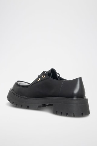 Mocassins met Hak - Zwart