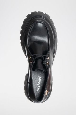 Mocassins met Hak - Zwart
