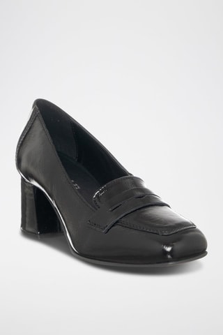 Mocassins en cuir verni - 
Noir - Café Noir
