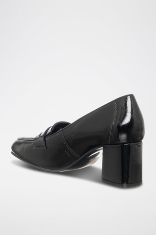 Mocassins en cuir verni - 
Noir - Café Noir