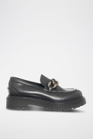 Mocassins en cuir de veau - Noir - Café Noir