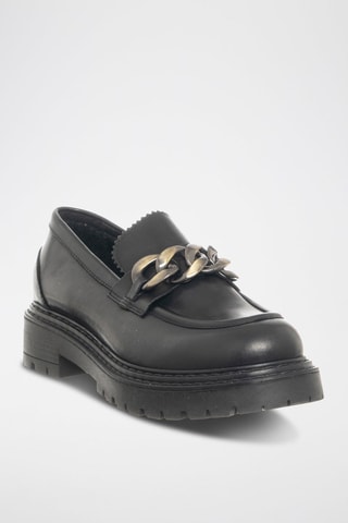 Mocassins en cuir de veau - Noir - Café Noir