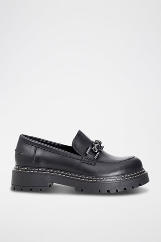 Mocassins en cuir - 
Noir - Café Noir