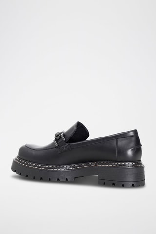 Mocassins en cuir - 
Noir - Café Noir
