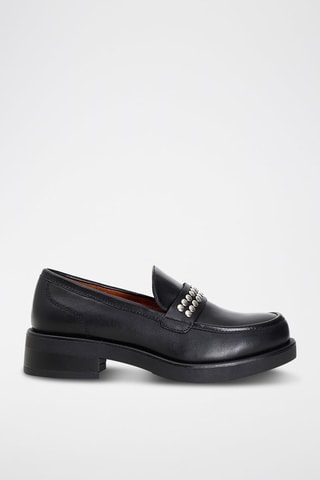 Mocassins en cuir - 
Noir - Café Noir