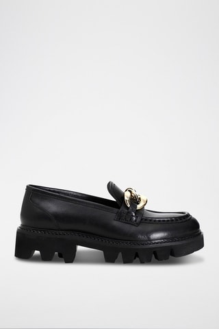 Mocassins en cuir de veau - Noir - Café Noir