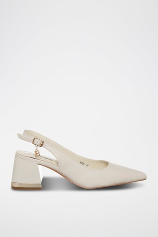 Pumps met Bandje - Ivoorkleurig 