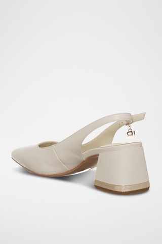 Pumps met Bandje - Ivoorkleurig 