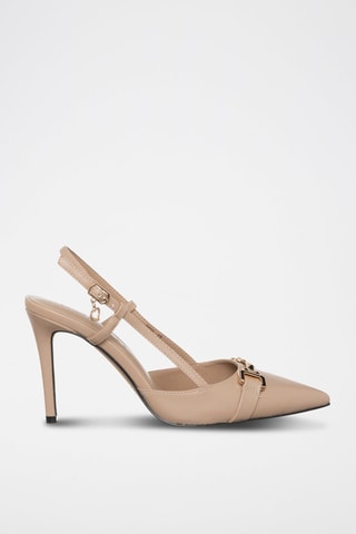 Pumps met Bandje - Nude