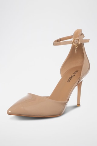 Lakpumps Nude en Goudkleurig