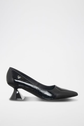 Vegan Leren Pumps - Zwart - Braccialini