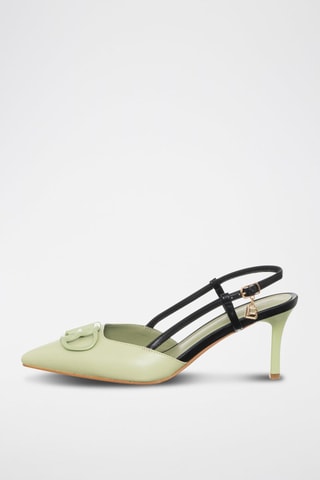 Pumps Zeegroen en Zwart