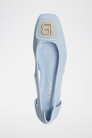 Leren Ballerina's Hemelsblauw