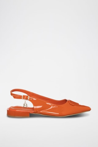 Pumps met Gelakte Bandjes - Oranje